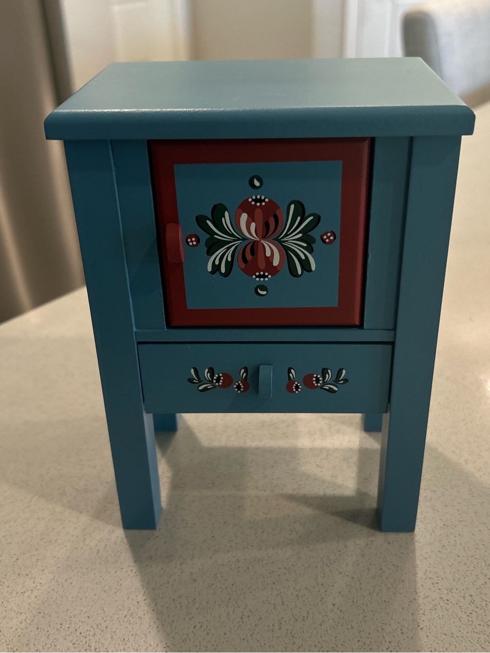 American Girl Doll Kirsten Blue Painted Nightstand